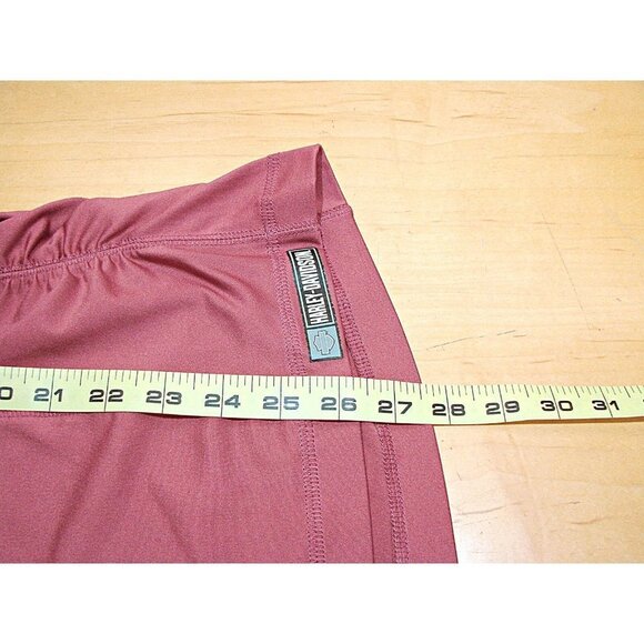 Harley Davidson Women Scoop Neck Rose Colored Shirt Ruched Sz XL Buddy Stubbs Az - Picture 10 of 11